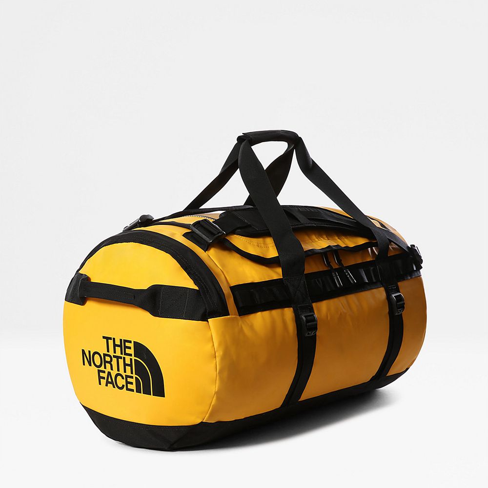 The North Face Duffel Bag Mens Australia - The North Face Base Camp - Medium Gold / Black (EUJ-15673